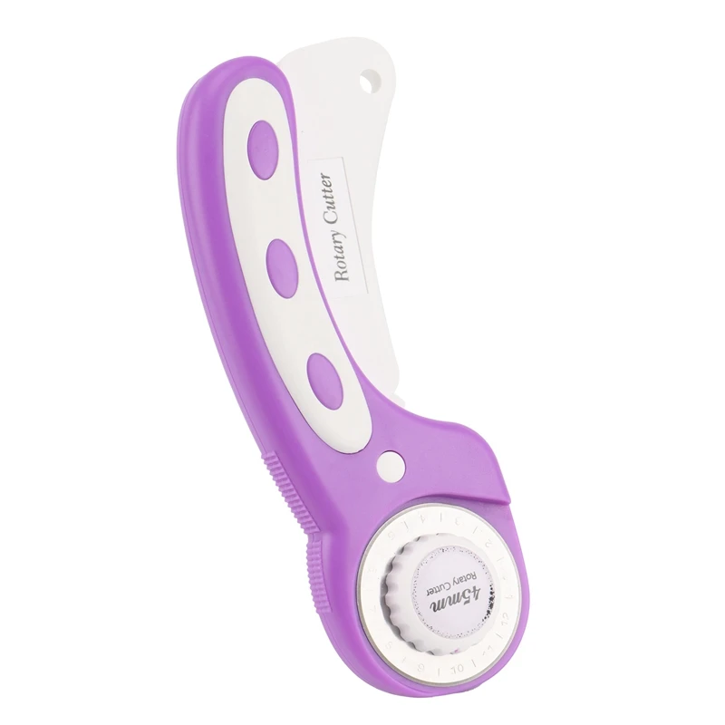 

Роторный резак «сделай сам» 45 мм с 6 сменными лезвиями для круговой резки Ткани в стиле пэчворк, швейные зажимы, инструменты для резки кожи