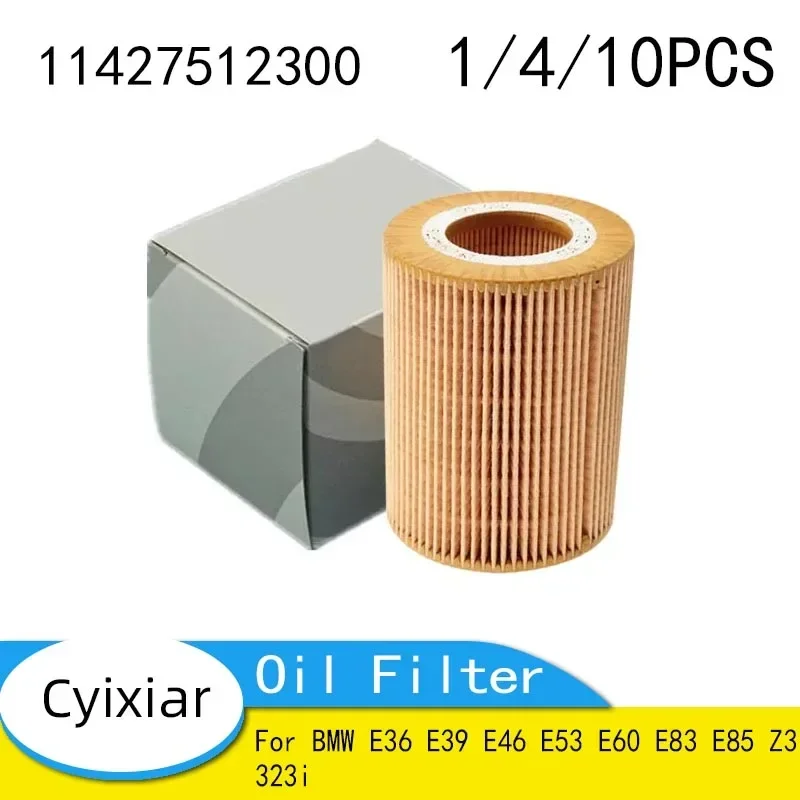 Engine Oil Filter 11427512300 Fit for BMW E36 E39 E46 E53 E60 E83 E85 Z3 323i 11427509430 11421427908 11421730389