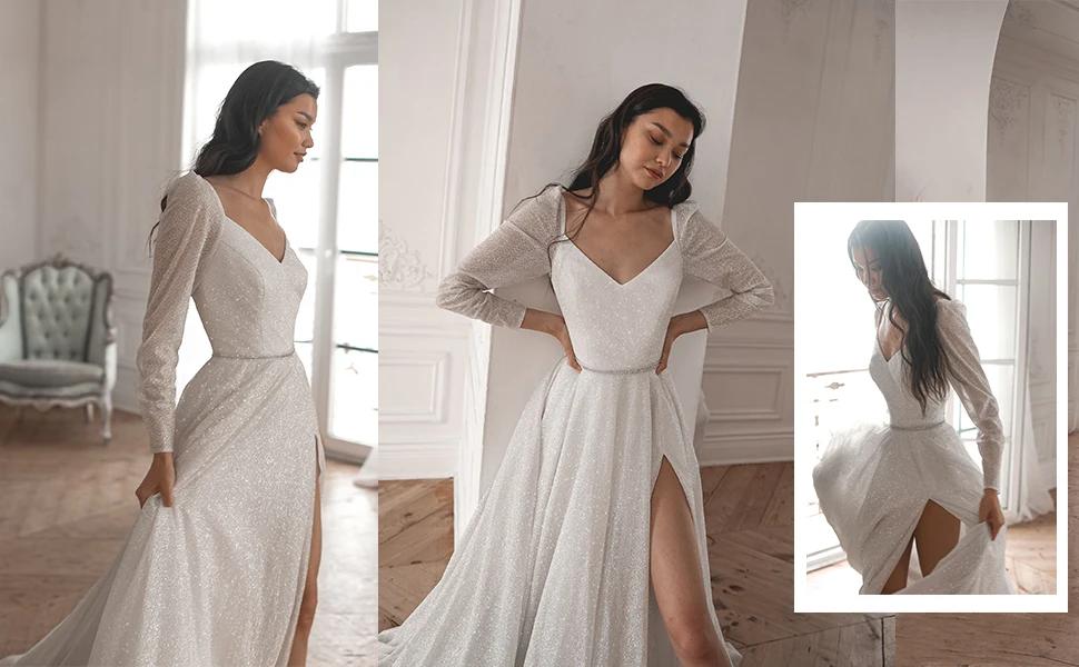 Vestidos de fiesta dorados para mujer