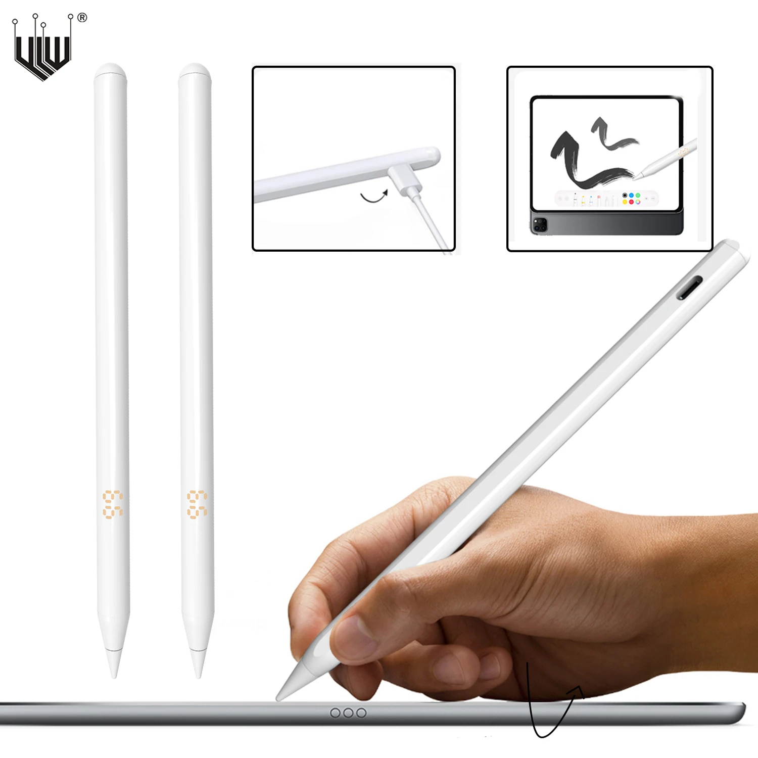Palm Rejection Active Stylus Pen For Apple Tablet iPad Pencil iPad Mini