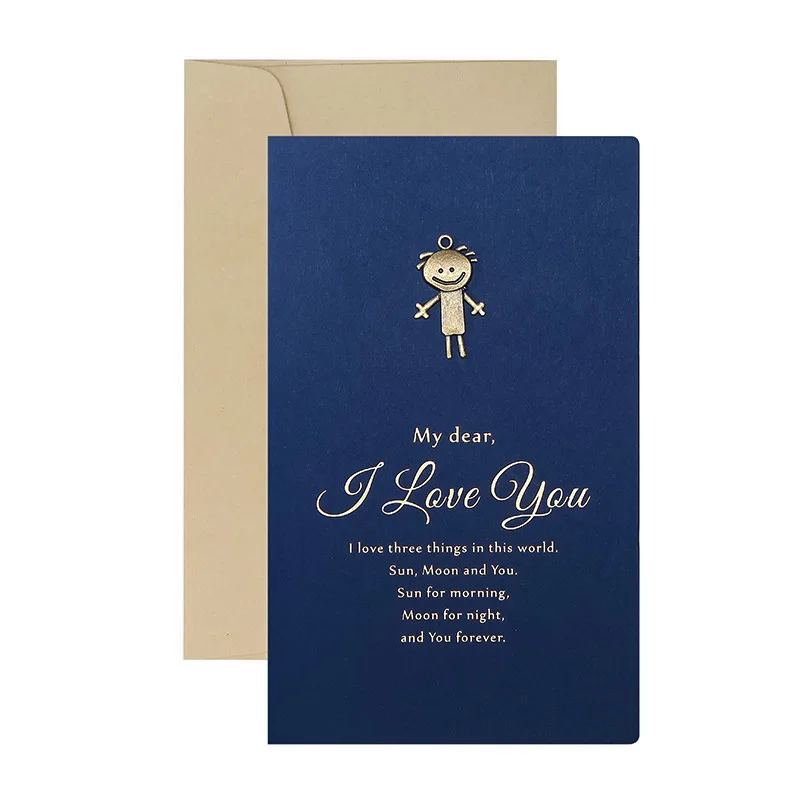 Valentines Day Gift Love Gift Card with Envelope Anniversary Birthday for Girlfriend Boyfriend Present Wedding Gifts