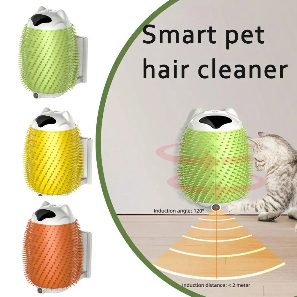 

Cat Corner Brush Comb Massager For Cat Arch Plastic Scratcher Remove Hair Comb Grooming With Catnip Cat Self Cleaning Cat Supply