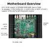 Fanless Intel N100 Mini PC DDR4 MSATA/M.2 NVMe/2.5 inch SATA 2x Gigabit Ethernet 2x DB9 RS232 2x HDMI2.0 DP WiFi Windows Linux 6