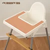 Solid Color Baby Soft Silicone Placemat High Chair Tray Mat Kids Non-slip Tableware Easy to Clean Infant Feeding Accessories 1