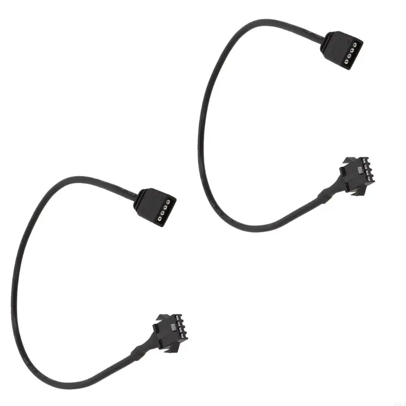 2PIECES DeepCool/Lian PC 케이스 팬 및 LED 조명 E65A 용 ArgB 커넥터 케이블
