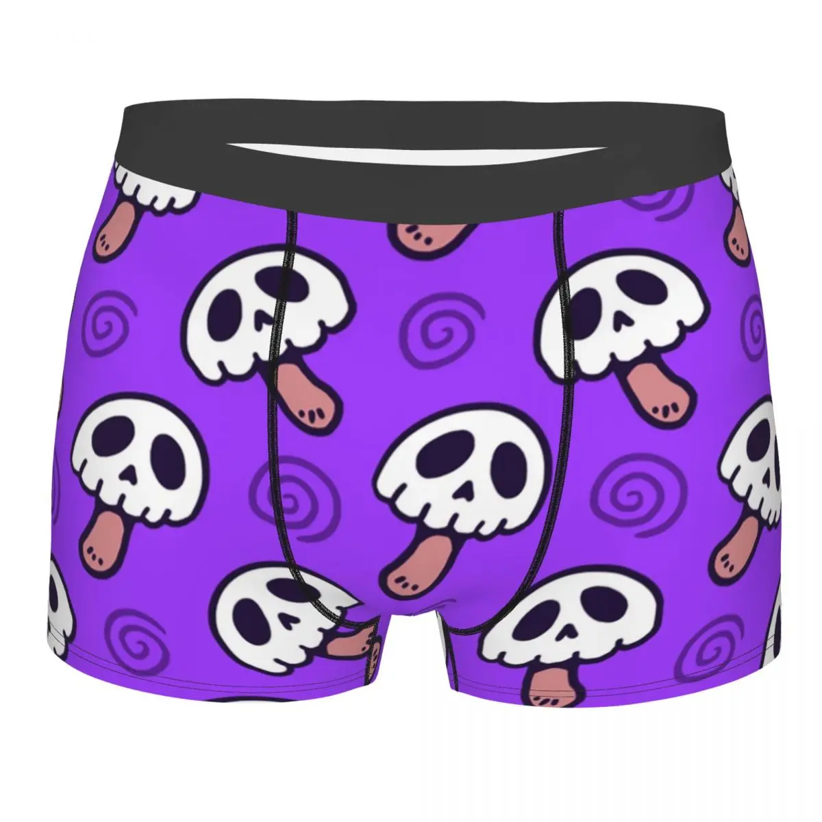 

Skull Mushrooms Boxer Shorts Men 3D Print Male Stretch Psytrance Mushroom Underwear Panties Briefs
