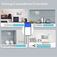 BSEED Wifi Sockets EU Wall Socket Smart Tuya Electric Sockets Power Monitor Google Smart Life Alexa Voice Control Glass Panel - Image 4