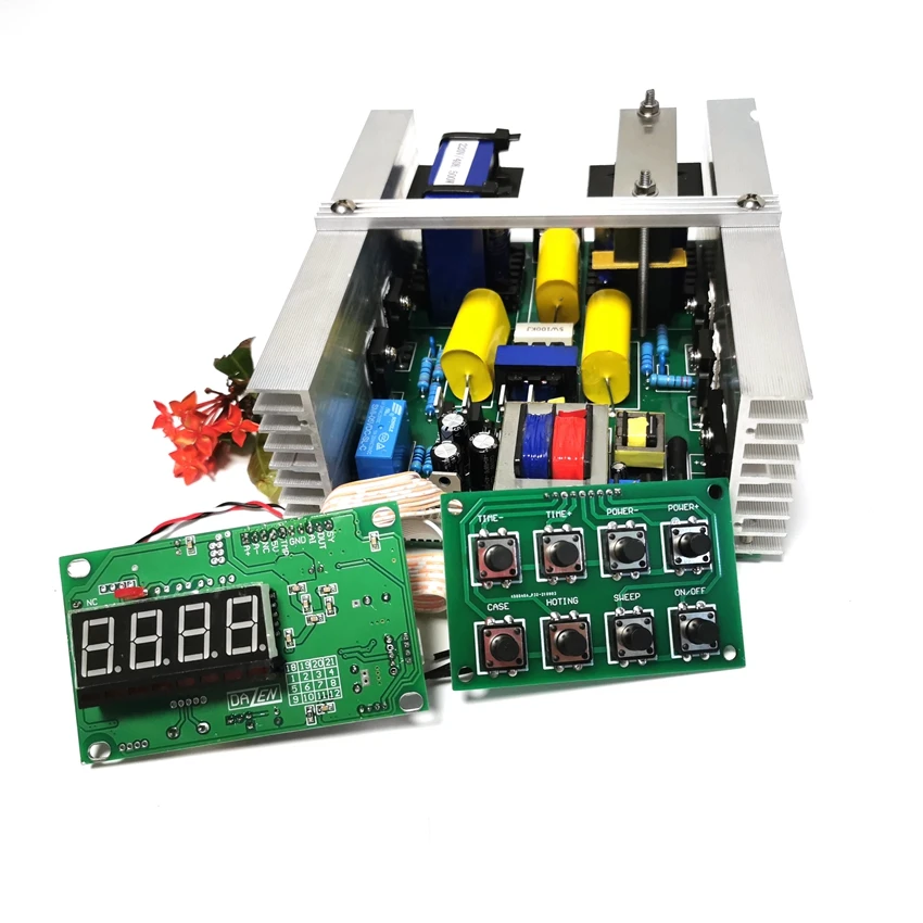 200w 40khz 초음파 청소 PCB 생성기 디스플레이 보드 난방 기능