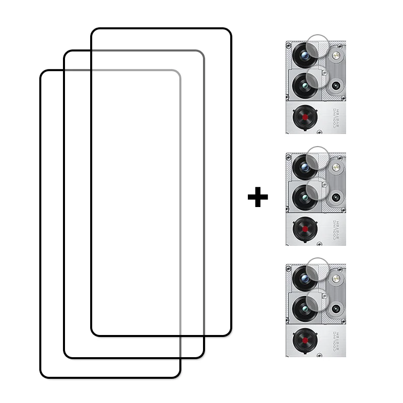 Premium Full Cover Tempered Glass Screen and Camera Protector