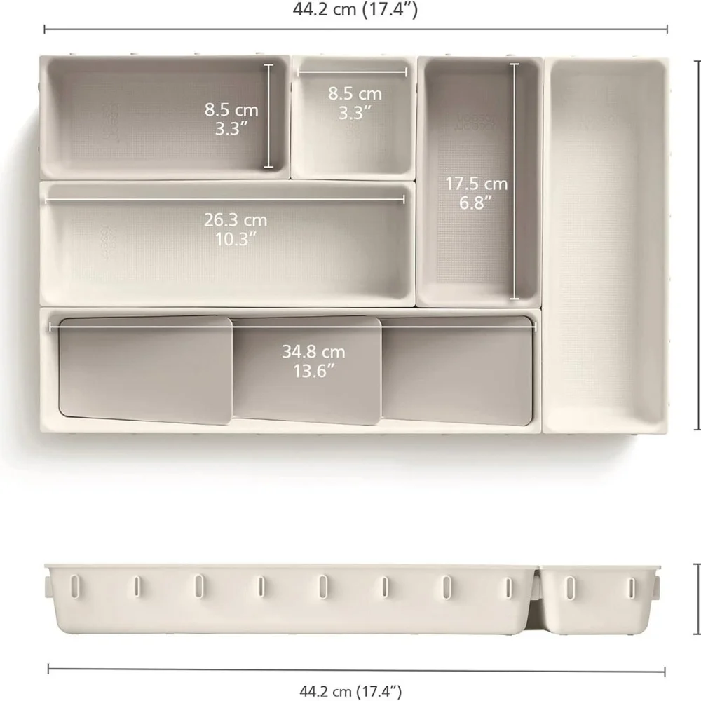 1 Set Creative Folding Plastic Drawer Organizer-Kitchen Utensil Storage and Versatile Cabinet Divider for Home,Desk Organization