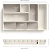 1 Set Creative Folding Plastic Drawer Organizer-Kitchen Utensil Storage and Versatile Cabinet Divider for Home,Desk Organization 3