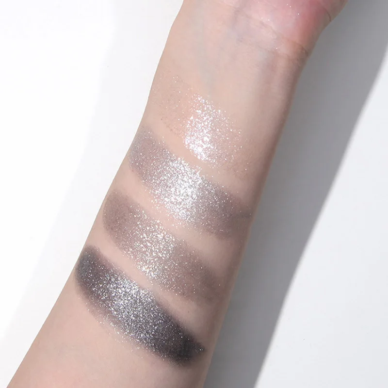 Description Picture 4 of itemDiamond Glitter Metallic Feeling Eyeshadow Brighten Eyes Make Up Waterproof Shiny Black Eyeshadow Gel Makeup Palette Cosmetics