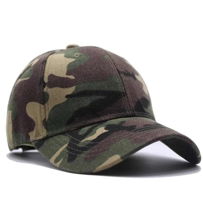 Casquette camouflage snapback unisexe hip hop - Chapeau pêche armée pour groupe activité
