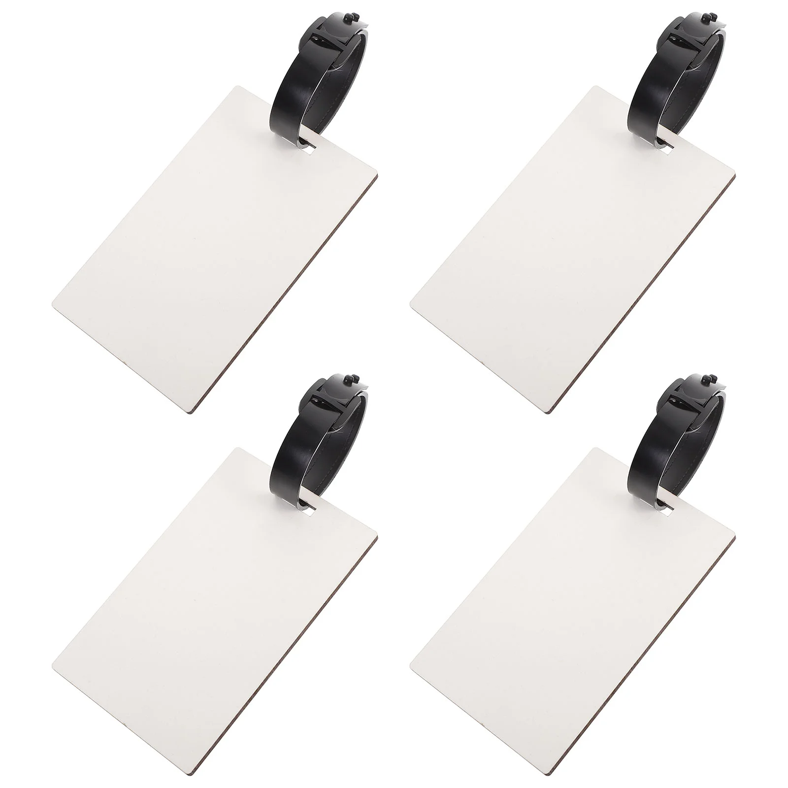 

4 Pcs Thermal Transfer Luggage Tag Blank Labels Sublimation Tags DIY Name ID Cards Convenient Suitcase Heat Travel