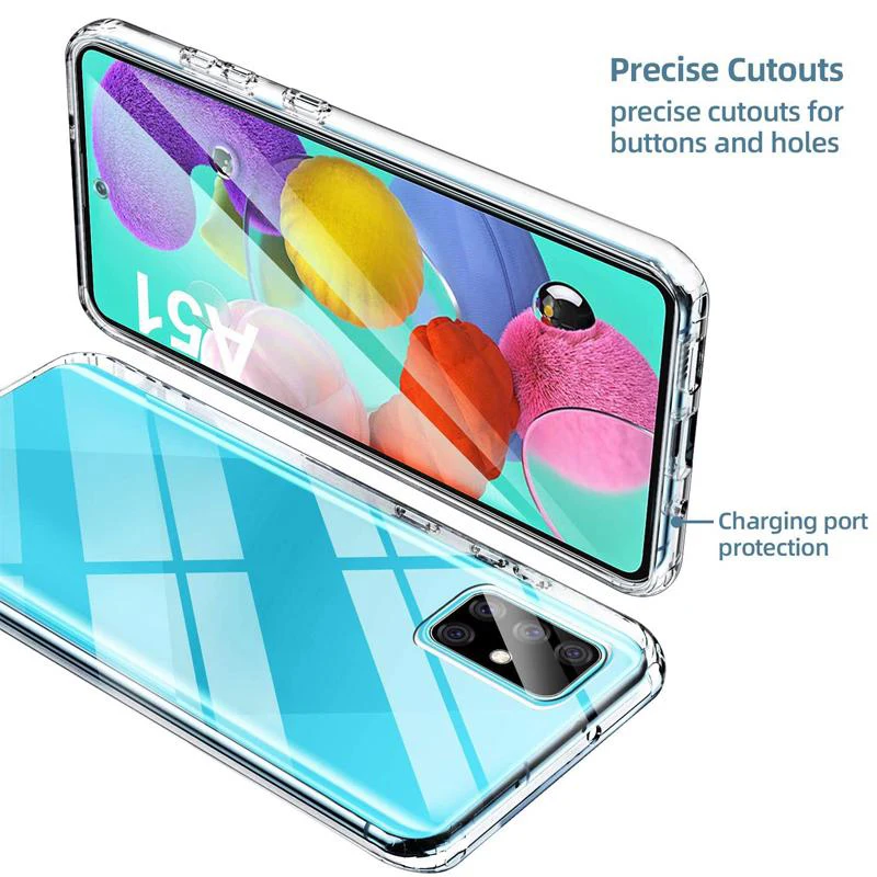360° Clear Dual Layer Full Body Phone Case