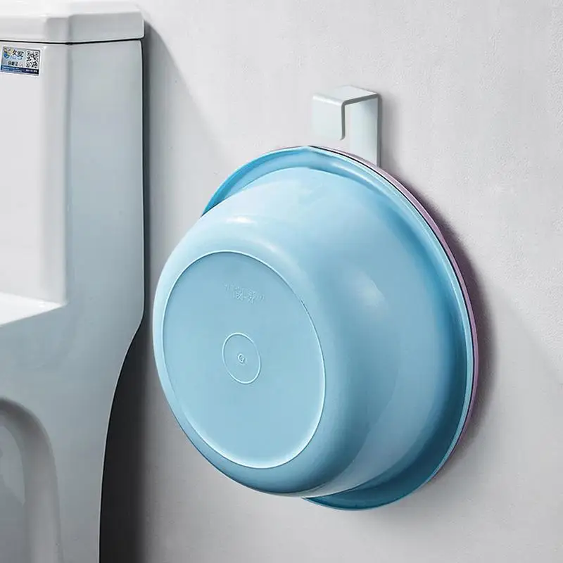 Washbasin Hooks Wall Wall Mount Hooks Washbasin Holder Heavy Duty Wall Mount Hooks Washbasin Self-Adhesive For Bathroom Kitchen