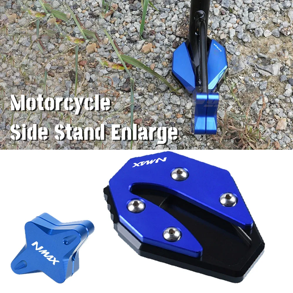 

2023 NMAX155 For YAMAHA N-MAX NMAX155 NMAX 155 2020 2021 2022 2023 CNC Side Stand Extension Pad Kickstand Enlarge Plate Support