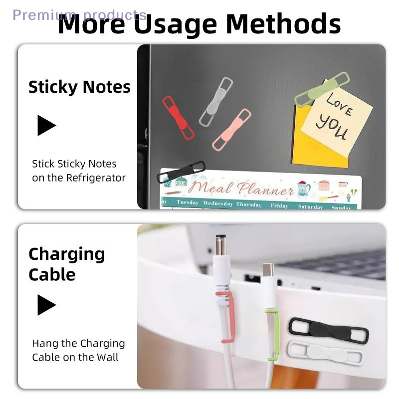 2/3/6Pcs Magnetic Silicone Adjustable Pen Stand Multifunctional Tablet Holder Touch Pen Clips Office Accessories Organizer pen holder,pen and brush holder,pencil holder tool