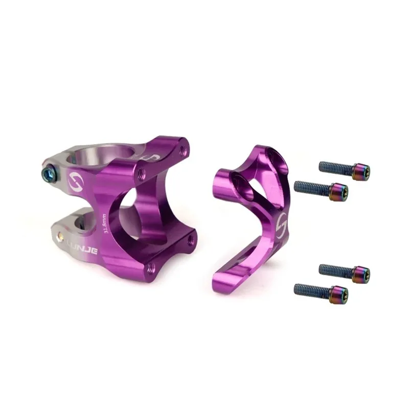 Bicycle Stem LUNJE MTB Road Bike Short Handlebar Two-color Gradient