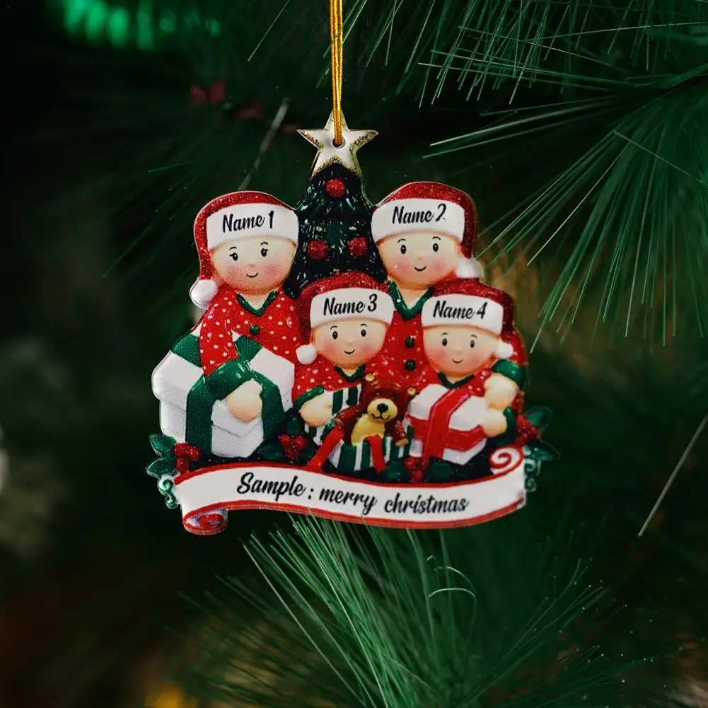 

Christmas Pendant DIY Personal Family Christmas Decorations For Home 2023 Navidad Christmas Tree Hanging Ornament New Year 2024