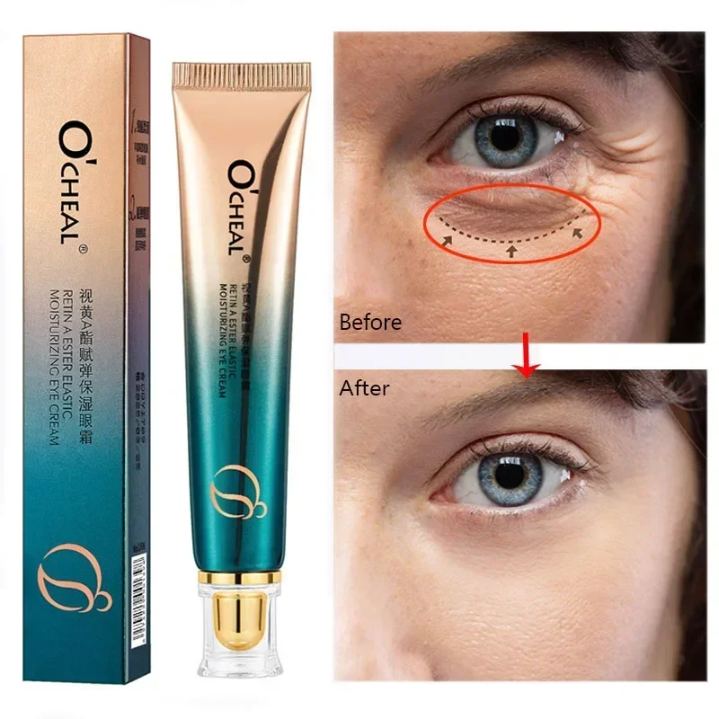 Retinol Eye Cream Nourishing Fades Fine Lines Anti Dark Circles Eye Serum Anti-Aging Hide Eye Bags Puffiness Firmness Care hide