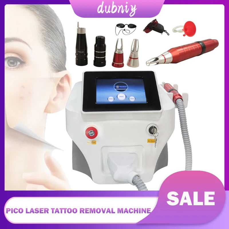Q-Switch Nd YagLaser 1064nm 532nm 1320nm Laser Tattoo Removal Pigmentation Removal Picosecond Laser Machine Duty Free