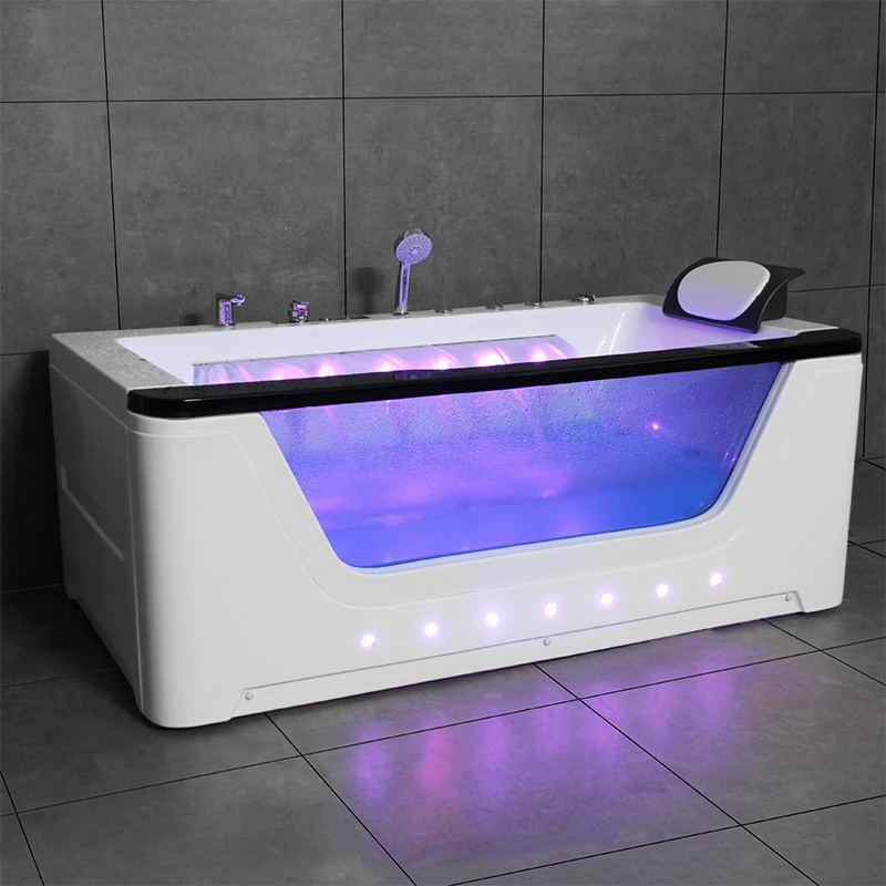 Most Popular Bathroom Professional Constant Temperature Durable Multifunctional Whirlpool Spa Waterfall Acrylic Massage Bathtub