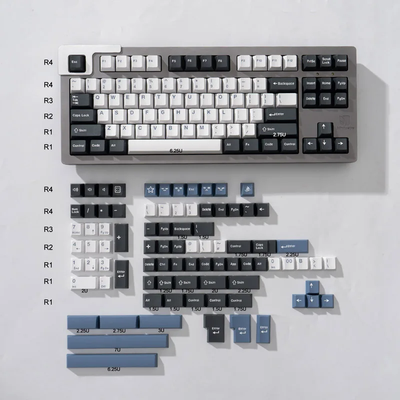 Gmk artic-キーボード用キー,170キー,チェリープロファイル,ダブル 