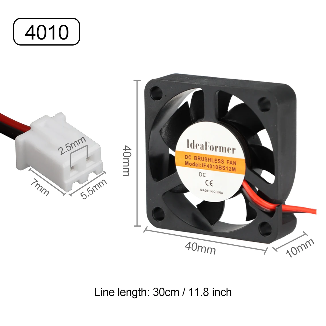 epson head 3010/4010/5015/5010/ DC Cooling FanCentrifugal Blower Fan 12V / 24V Brushless 2-Wire Cooling Fan For 3D Printer printhead for printer 3D Printer Parts & Accessories