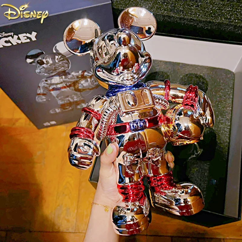 

30cm Disney Space Crew Mickey Mouse Figure Astronaut Spaceman Statue Resin Model Home Decoration Desk Ornaments Crafts Arts Gift