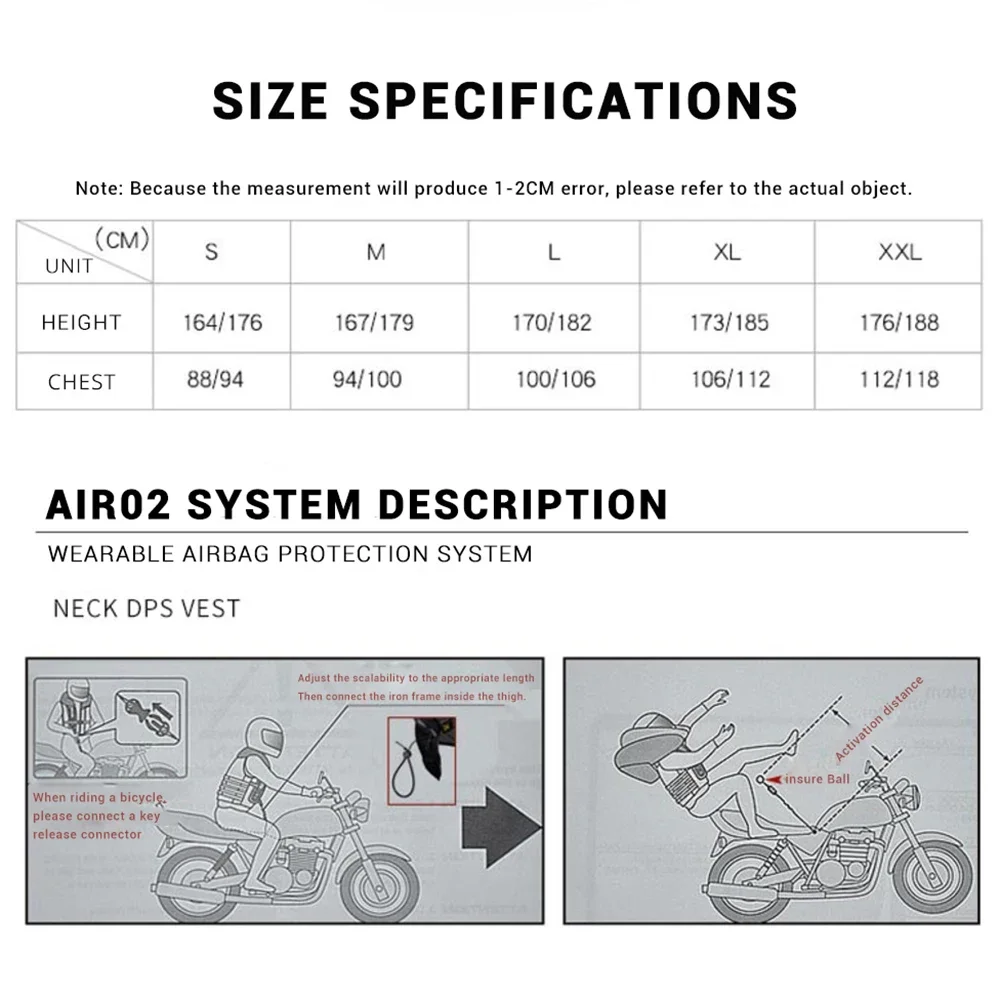 Motorcycle Racing Airbag Vest Men's Motorcycle Protective Vest Reflective Safety Multi-style Non-slip And Anti-collision motorcycle clothing