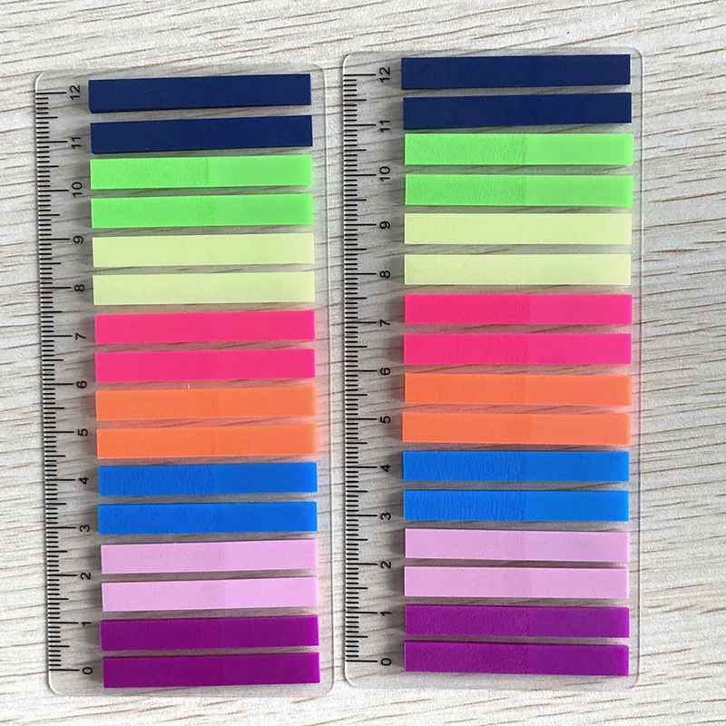 KindFuny 320 Sheets Transparent Sticky Notes Self-Adhesive Annotation Books Bookmarks Memo Pad Index Tabs Stationery 5