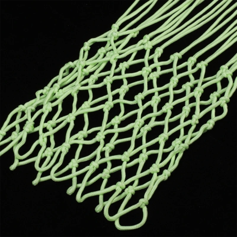 Basketball Net Glowing Hoop Rims 12 Rings Standard Size Sun Powered Sports Nylon