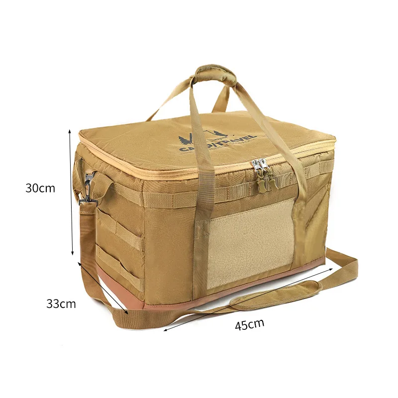 

Outdoor Camping Storage Bag Hard Equipment Large Capacity Cookware Stove Tools Organizing Box Folding Storage Bag