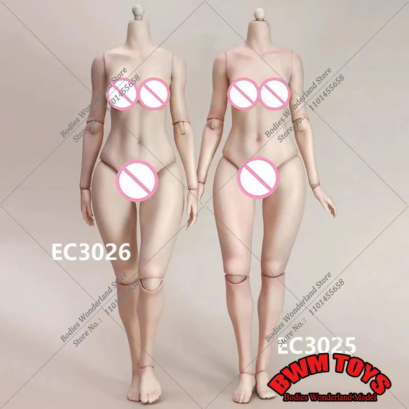 

True1Toys EC3025 EC3026 1/6 Female Peach Buttock White Light Wheat Joint Middle Large Bust Body for 12'' Soldier Action Figure