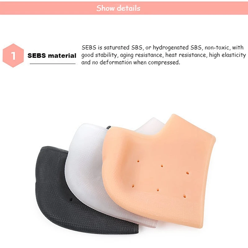 2Pcs Silicone Heel Protector Protective Sleeve Heel Spur Pads for Relief Plantar Fasciitis Pain Reduce Pressure heel protector heel protector pads heel insoles heel cushion protector heel protector patches