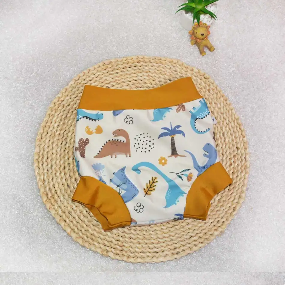 Cloth Diapers,Waterproof Diapers,Swim Diaper WizInfant Ecological Children Leakproof Swimming Diapers Newborn Baby High Waist Trunks Cartoon Printed Cloth Diaper For Child