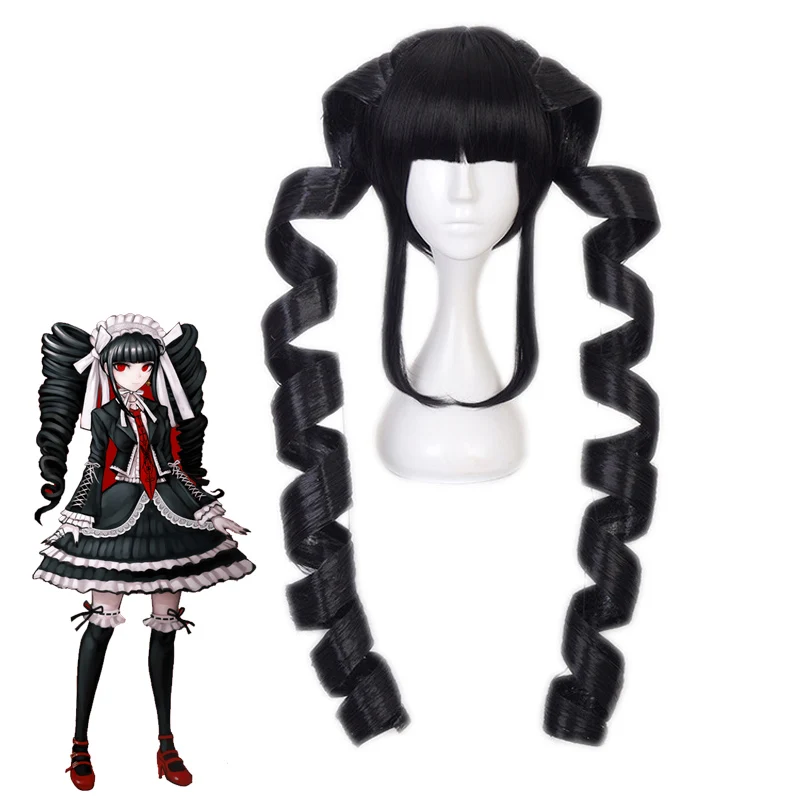 Yasuhiro Taeko Cosplay Costume Danganronpa Celestia Ludenberg Wigs Woman Lolita Uniform Skirt Halloween Party Dress 0 (8)