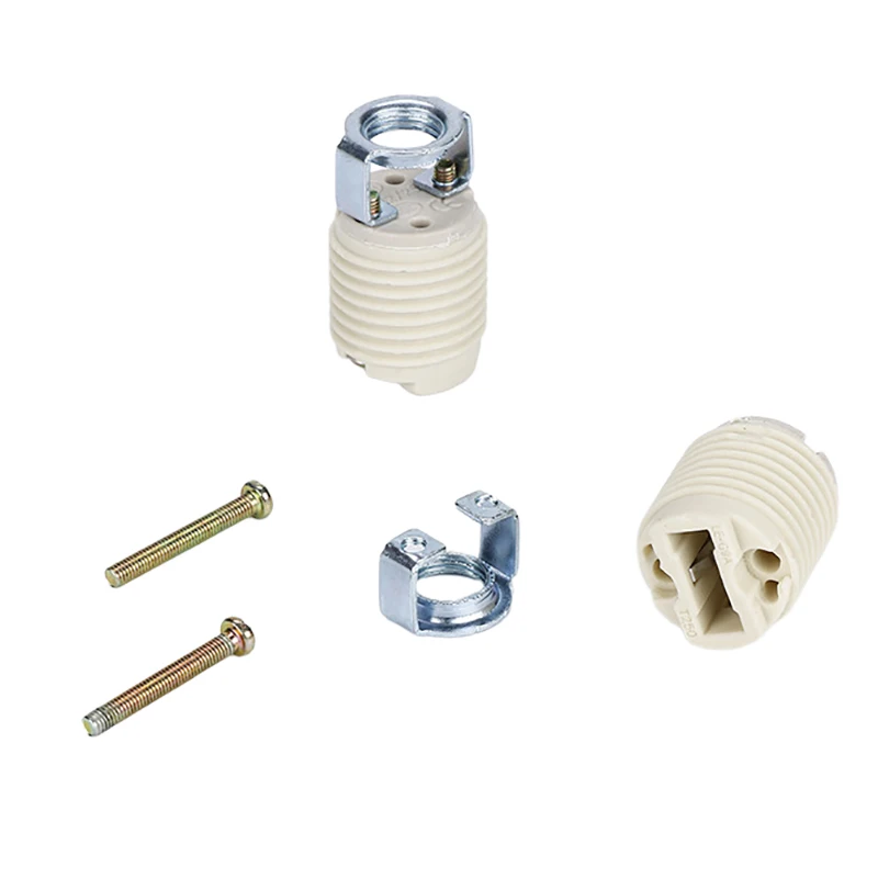 Description Picture 6 of itemG9 Screw DIY Light Ceramic Lamp Holder Household Table Floor LED Bulb Base For Lighting Accessory Head Convert Socket