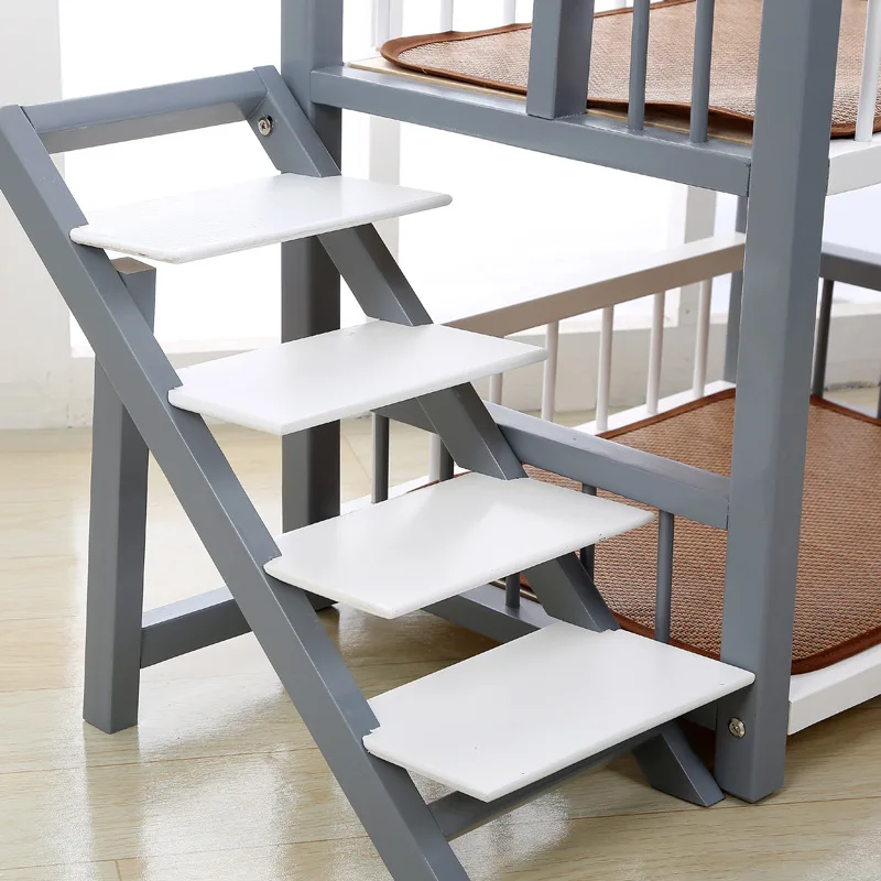 Double Layer Wooden Pet Bed 3