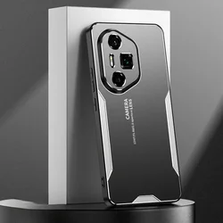 Premium Aluminum Alloy Matte Finish Shockproof Phone Case for Honor 300 (Silver)