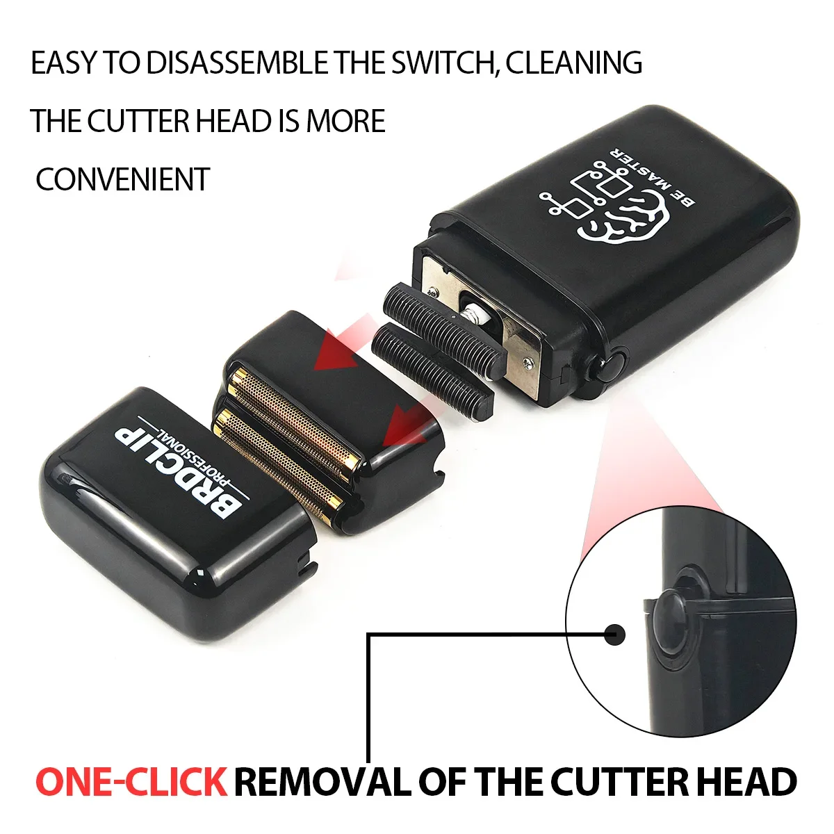 Double Foil Shaver Electric Beard Hair Trimmer Hair Cutting Machine Barber Clipper BRDCLIP 609
