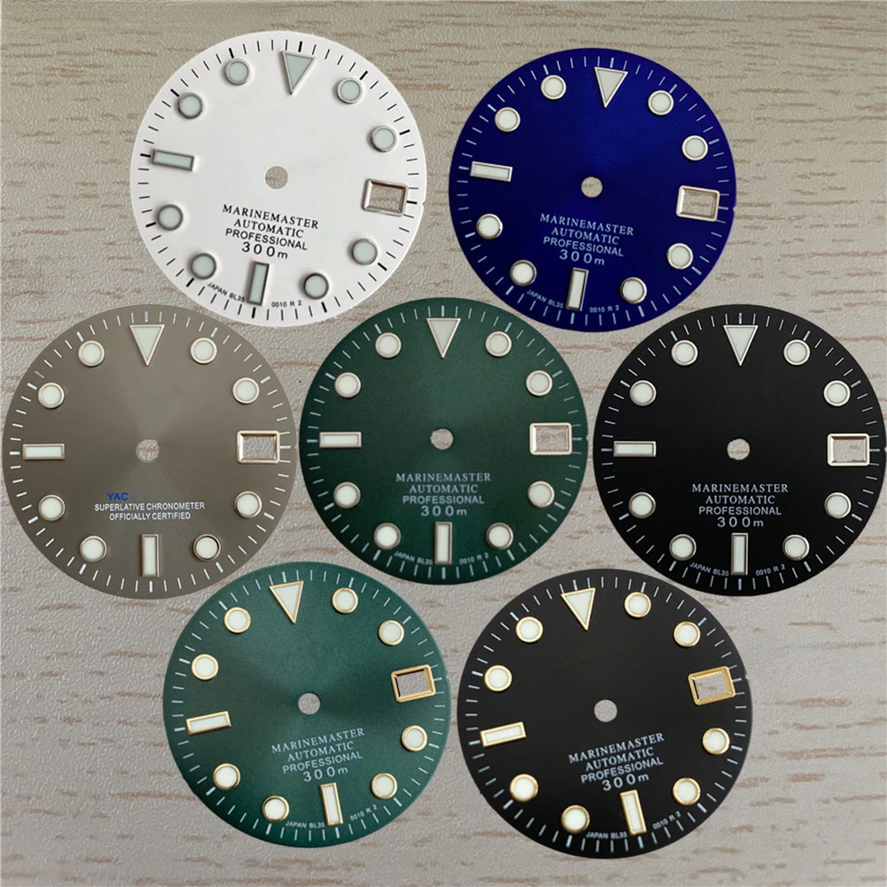 

SUB/SKX007 Watch Ghost Dial Refitted 28.5mm SUB Nh35 S Logo Dial Luminous Suitable for NH35/nh36 Movement Nh35 Dial Watch