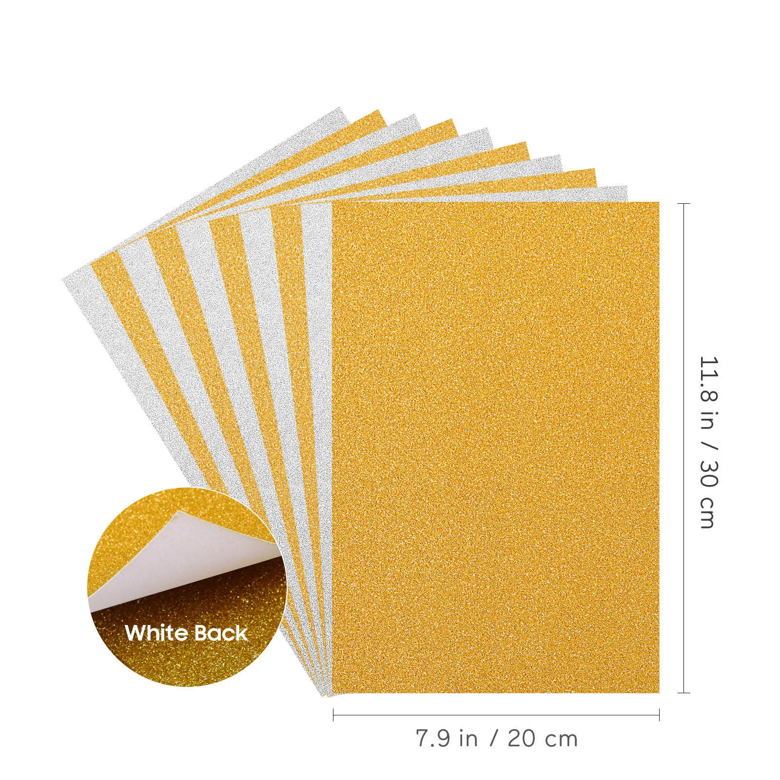 Colored Glitter Cardstock Sheets 6