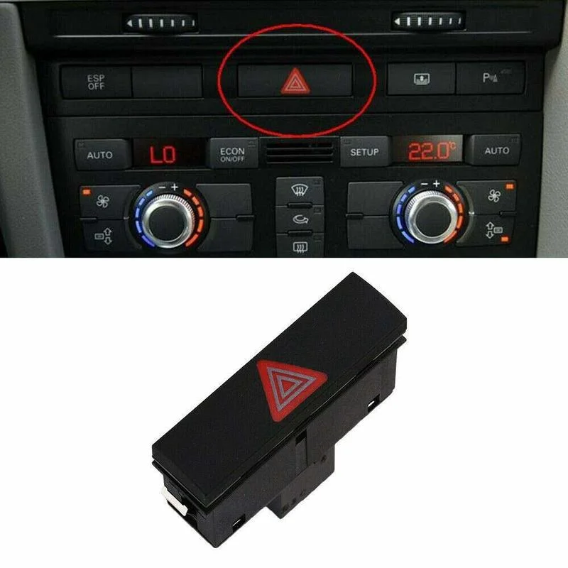 Emergency Hazard Light Warning Flash Button Switch For Audi A6 A6 Avant
