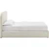 Modway Keynote Modern Queen Bed Frame with Curve Shaped Headboard in Alabaster, Upholstered in Performance Velvet, Queen Size Pl 5