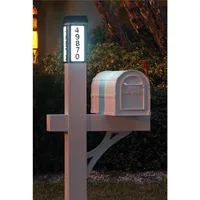 Aluminum Mailboxes for Outside with Post and Solar Mailbox Light for Easy Navigation,Mailbox and Post Combo Kit,Custom Mailboxes 1