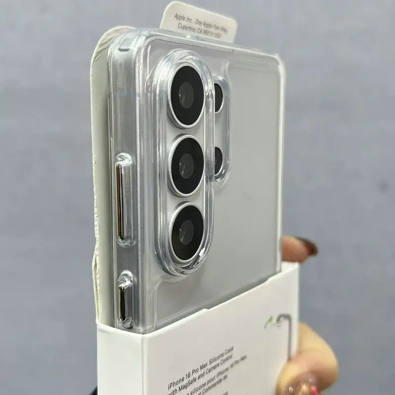 Clear Back Shockproof Protection Case with Soft TPU and Camera Lens Cover