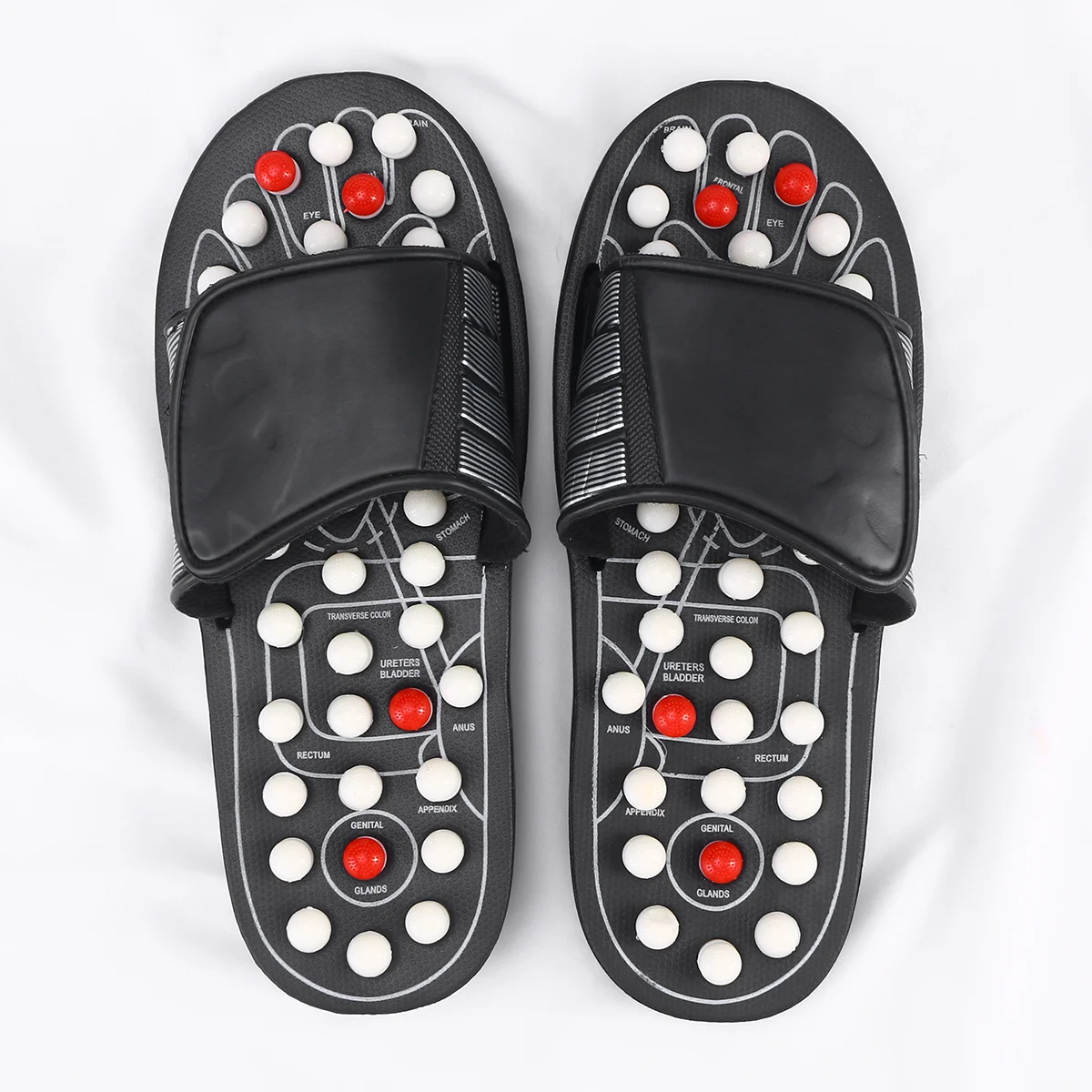 

Foot Health Massage Shoes Rotating Tai Chi Gossip Pedicure Slippers Disposable Magnetic Indoor
