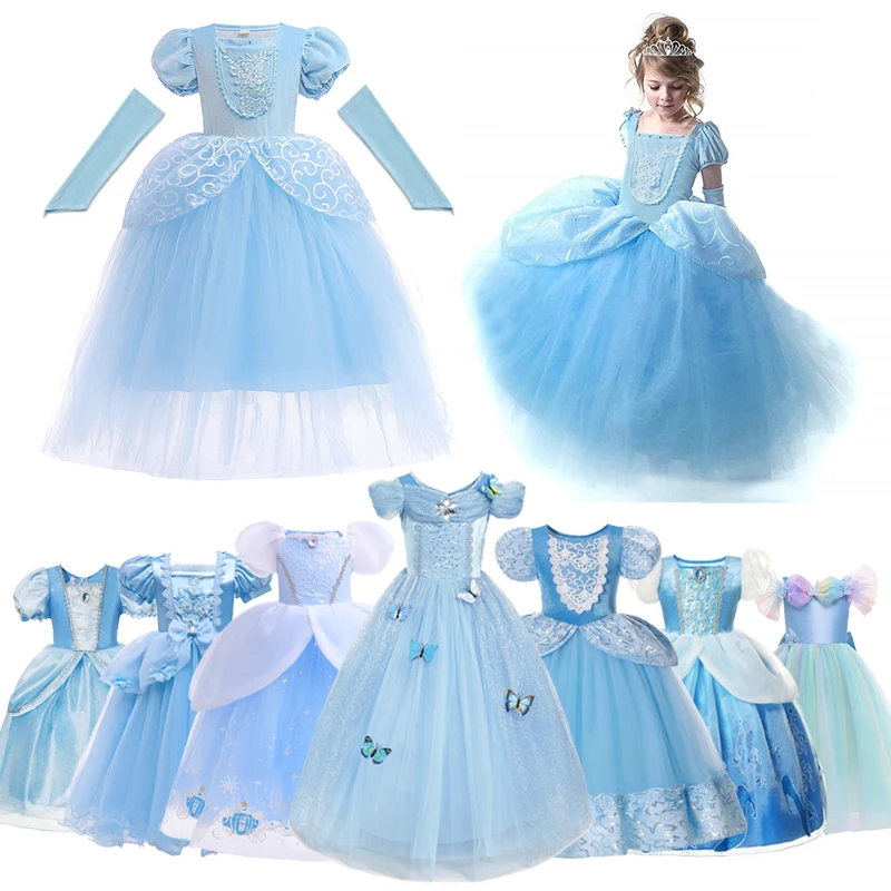 Vestido Disney Cinderela princesa feminino, roupas infantis, Butterfley,  fantasia infantil, roupas de festa de Halloween, 2-10t - AliExpress